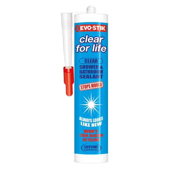EVO-STIK Clear for Life Shower & Bathroom Sealant Clear 290ml 