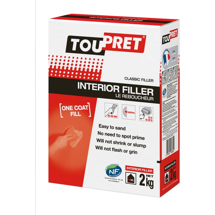 Toupret Le Reboucheur Interior Filler 2kg