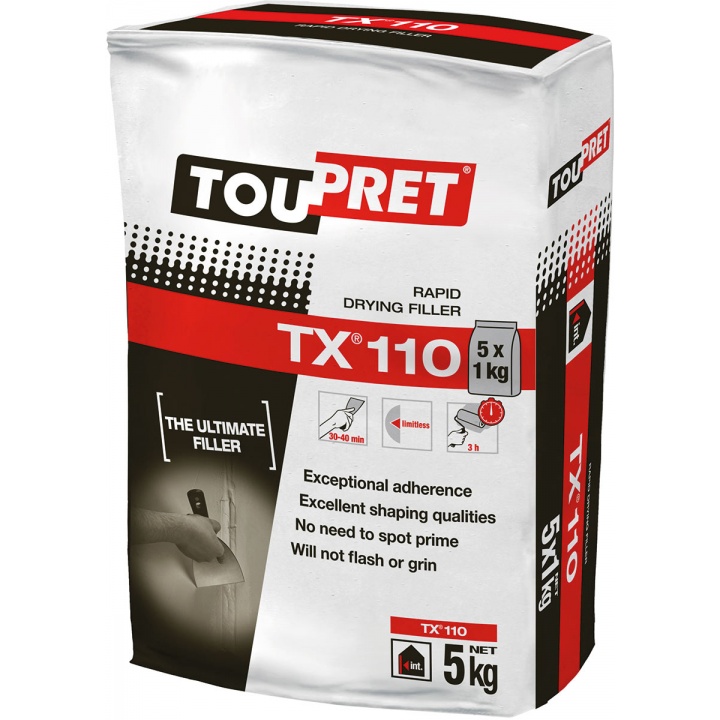 Toupret TX110 Rapid Drying Filler 5kg