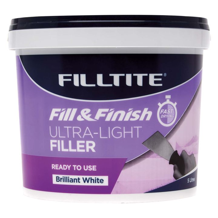 Filltite Ready-To-Use Ultra-Light Filler White 5L