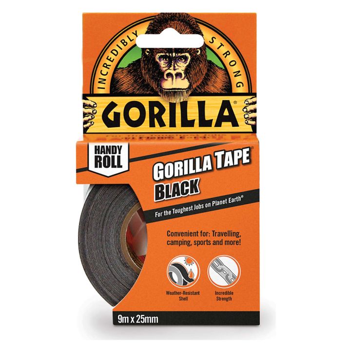 Gorilla Tape Handy Roll Black 9m 