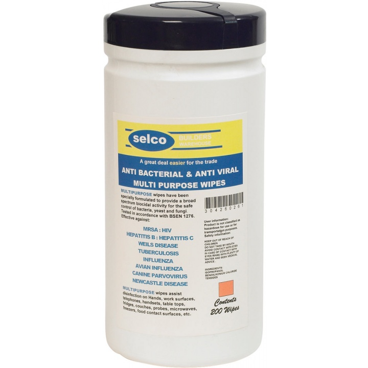 Anti Viral Hand & Surface Wipes Pack 200