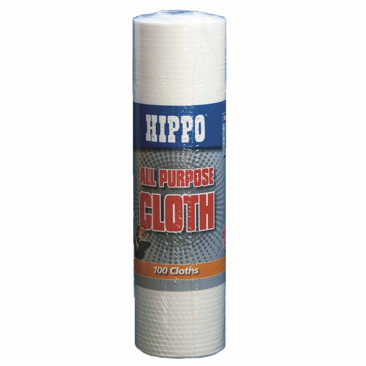 Hippo All Purpose Cloth 100 Sheet Roll 340 x 240mm
