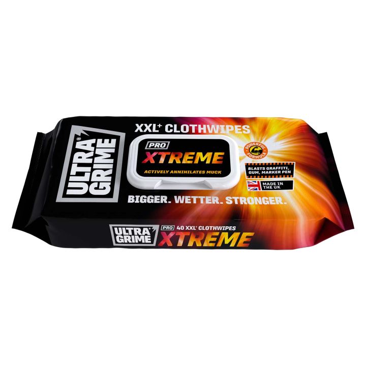 UltraGrime Pro Xtreme Wipes Pack of 40