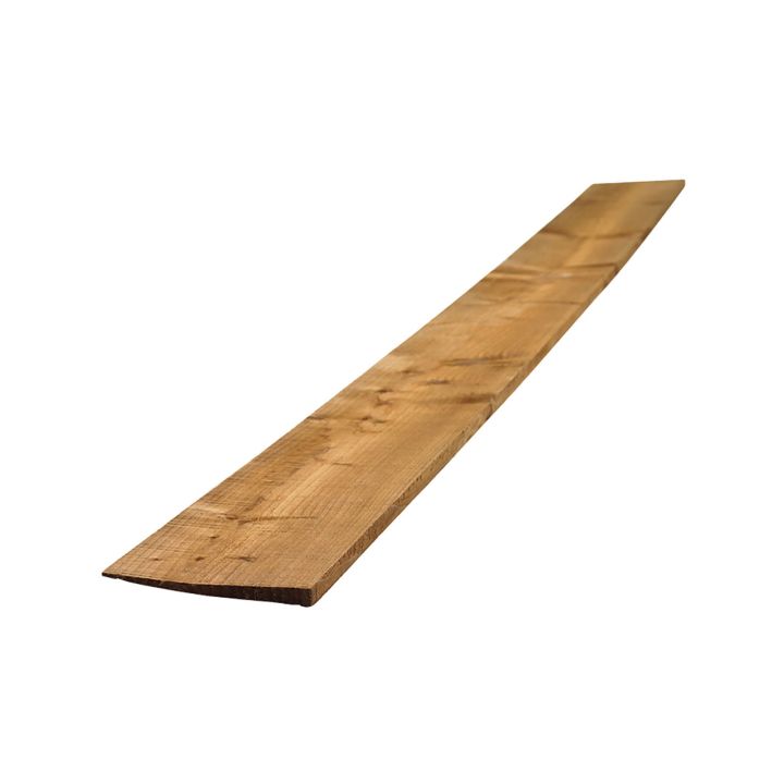 Treated Brown Feather Edge Fence Board 125 x 22mm x 1800mm FSC®