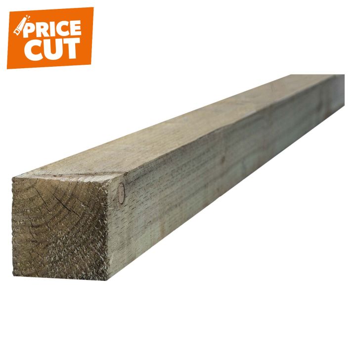Incised Fence Post Treated Green 100 x 100mm FSC®