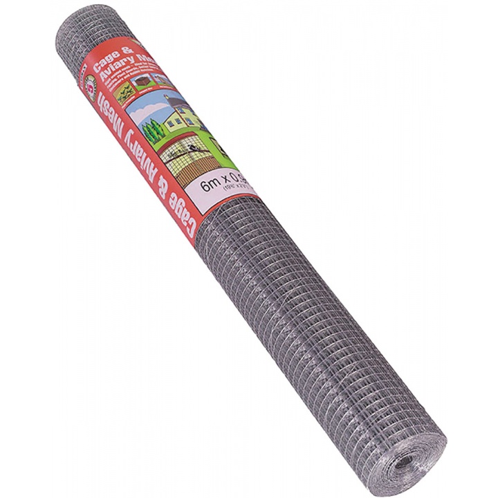 Cage & Aviary Net 6m x 900mm (13 x 13mm Mesh)