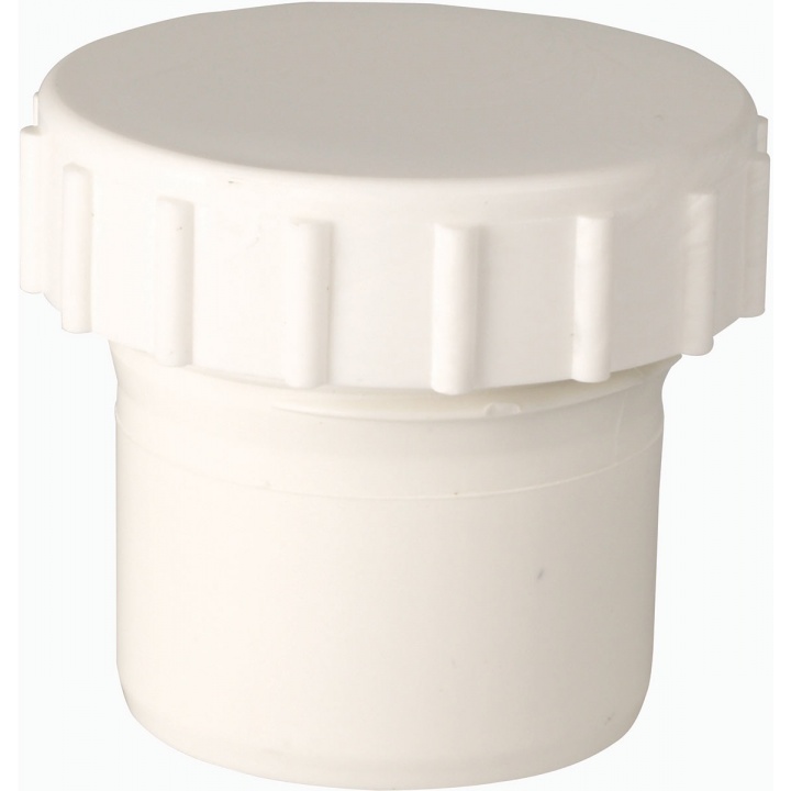 Solvent Weld 40mm Access Cap White