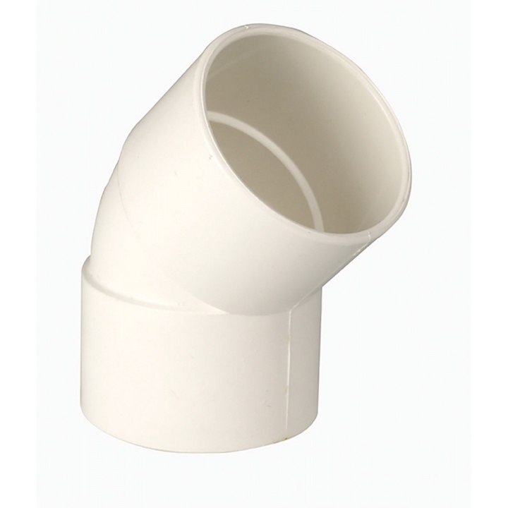 Solvent Weld 40mm 135° Swept Bend White