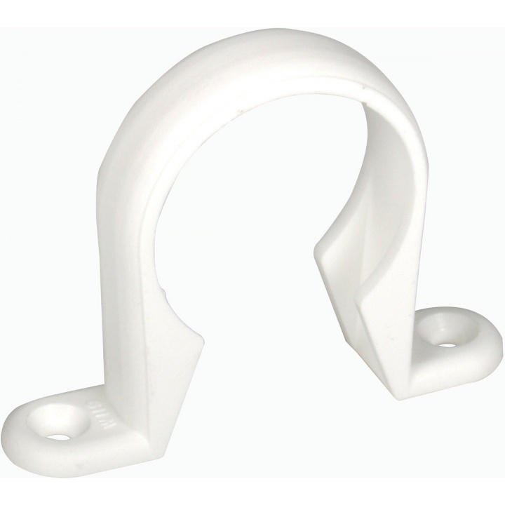 Solvent Weld Pushfit 40mm Saddle Pipe Bracket White