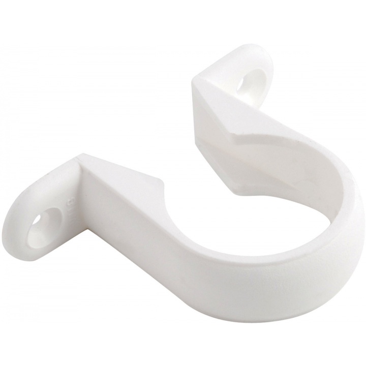 Solvent Weld Pushfit 32mm Saddle Pipe Bracket White