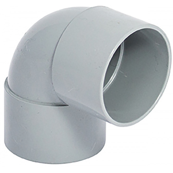 Solvent Weld 40mm 90° Knuckle Bend Grey
