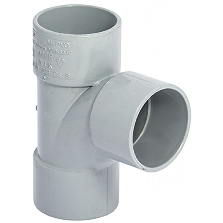 Solvent Weld 32mm 92.5° Tee Grey