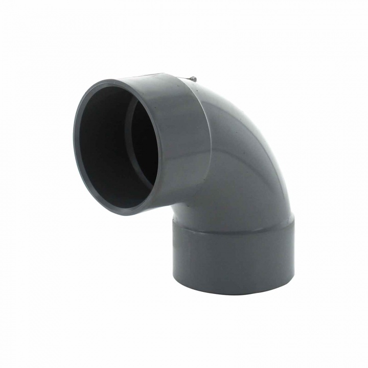 Solvent Weld 50mm 92.5° Swept Bend Grey