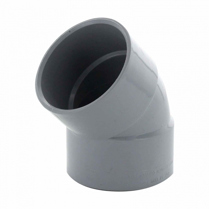 Solvent Weld 50mm 135° Swept Bend Grey