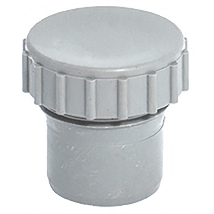 Solvent Weld 50mm Access Cap Grey