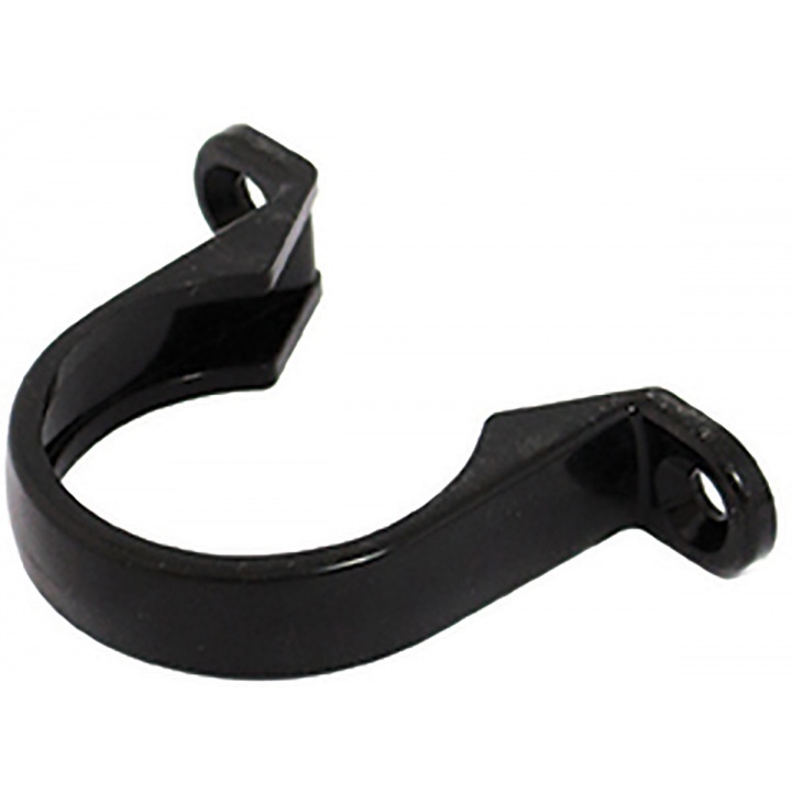 Solvent Weld 50mm Saddle Pipe Bracket Black