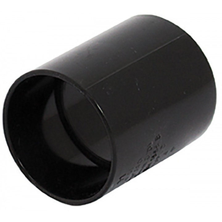 Solvent Weld 32mm Straight Coupling Black