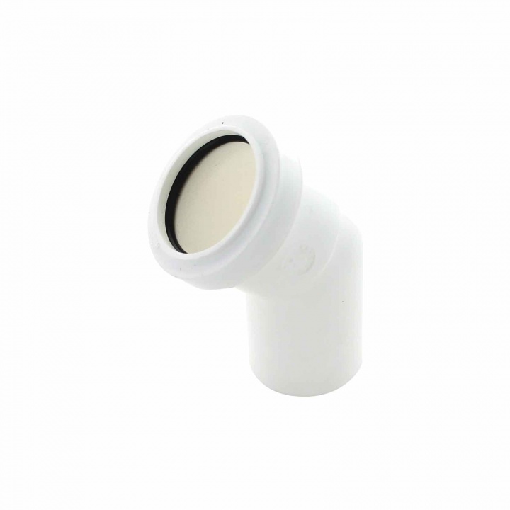 Pushfit 32mm 135° Spigot Bend White