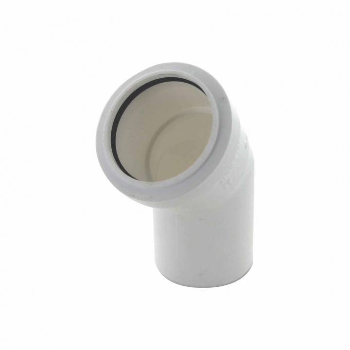 Pushfit 40mm 135° Spigot Bend White