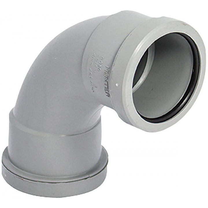Pushfit 32mm 92.5° Swept Bend Grey