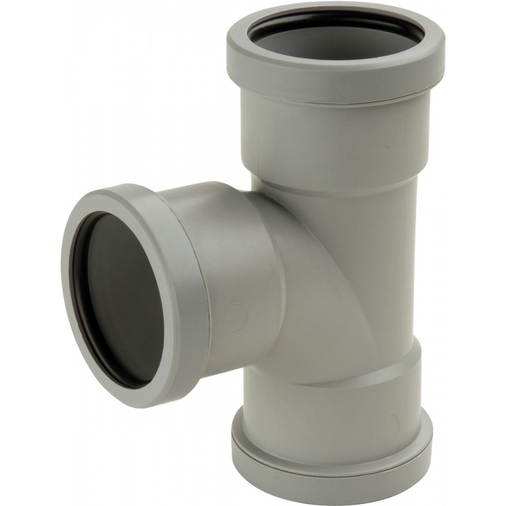 Pushfit 40mm 92.5° Swept Tee Grey
