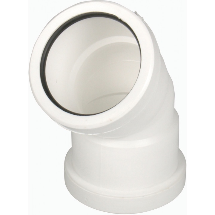 Pushfit 40mm 135° Swept Bend White