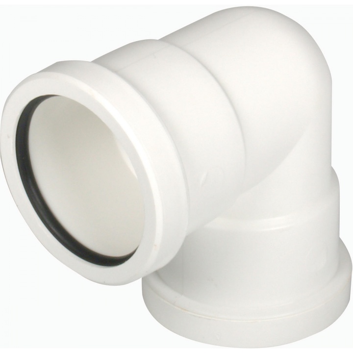 Pushfit 40mm 90° Knuckle Bend White