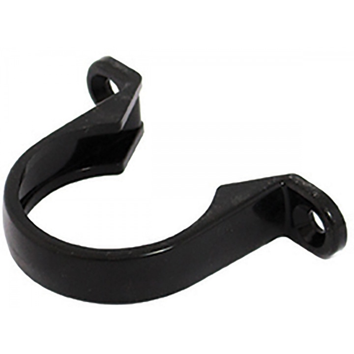 Solvent Weld Pushfit 32mm Saddle Pipe Bracket Black