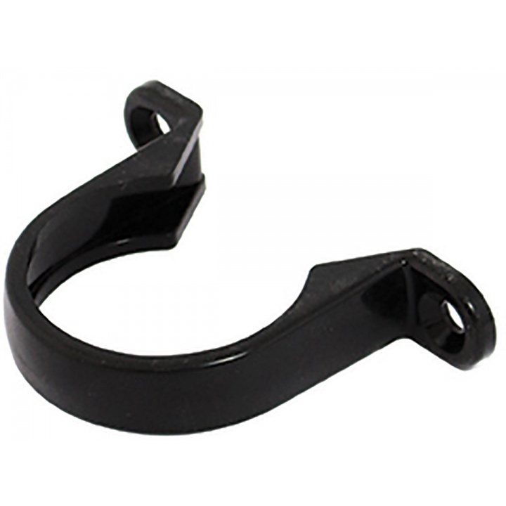 Solvent Weld Pushfit 40mm Saddle Pipe Bracket Black