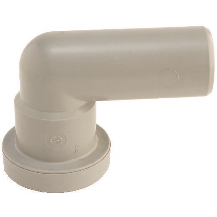 Pushfit 32mm 90° Spigot Bend Grey