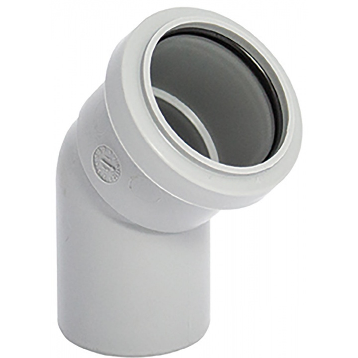 Pushfit 40mm 135° Spigot Bend Grey