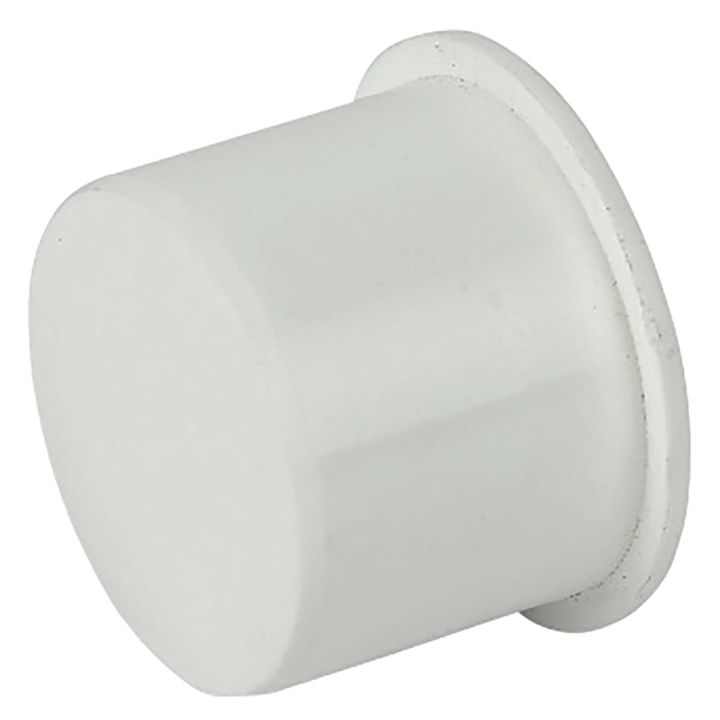 FloPlast 32mm White Push Fit Socket Plug