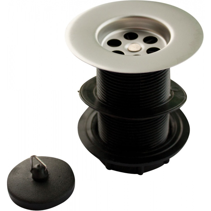 Stainless Steel Unslotted Sink Waste 1½"