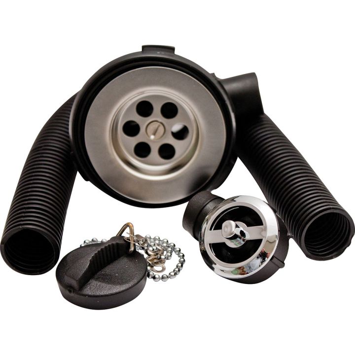 Stainless Steel Vanity Waste & Overflow 1¼" 