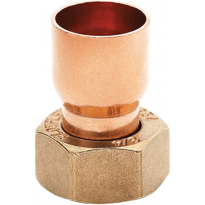 Copper End Feed Straight Tap Connector 15mm x ½" (PK 10)