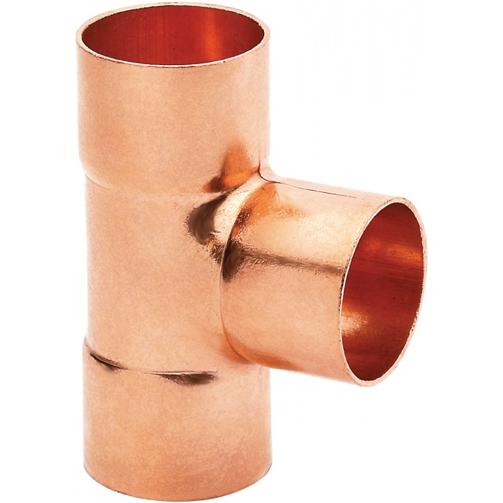 Copper End Feed Equal Tee 15mm (PK 10)