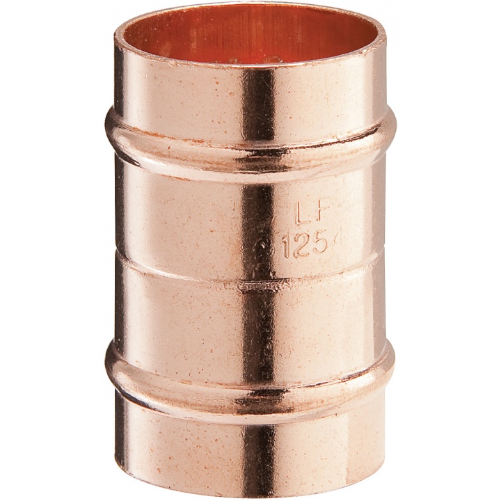 Copper Solder Ring Straight Coupler 22mm (PK 10)