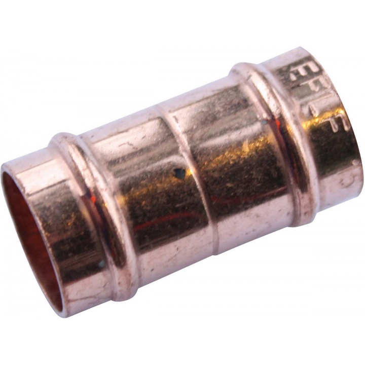 Copper Solder Ring Straight Coupler 15mm (PK 2)