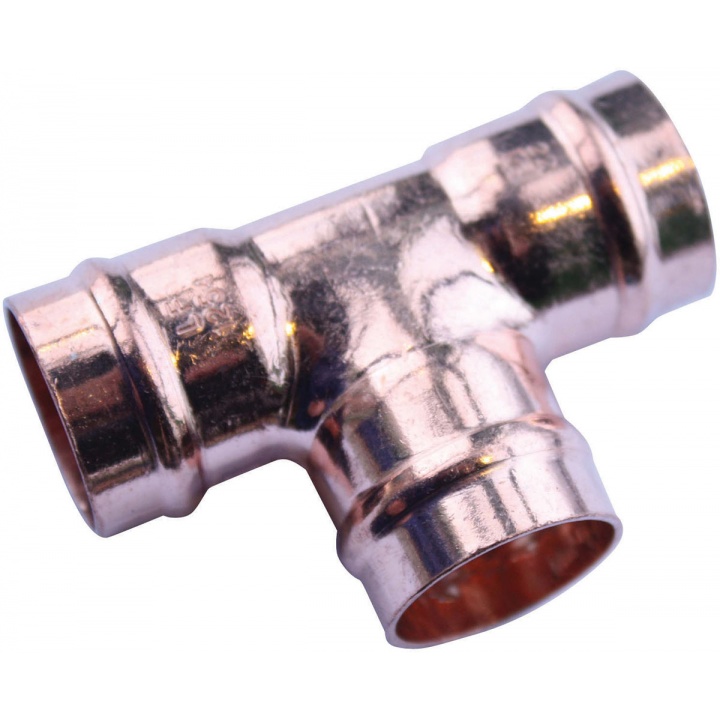 Copper Solder Ring Equal Tee 15mm (PK 2)