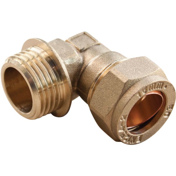 Copper Compression Male Elbow 15mm x ½"