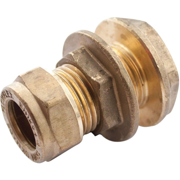 Copper Compression Tank Connector 22mm