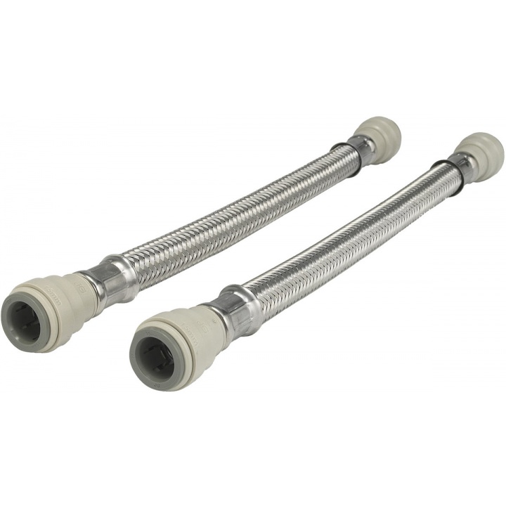 JG Speedfit 22mm x 22mm x 300mm Push Fit Braided Flexible Hose (PK 2)