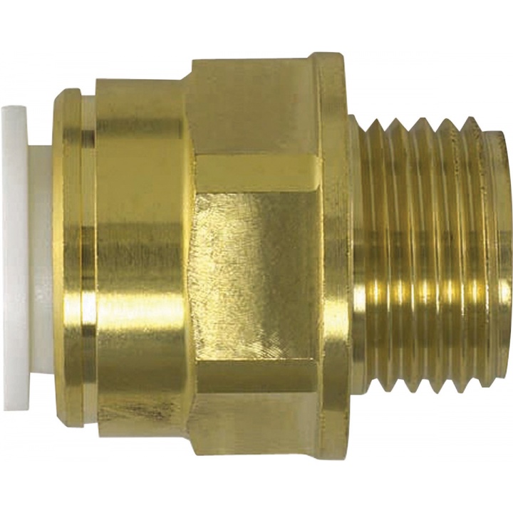 JG Speedfit 15mm x ½" Brass Male Straight Coupler