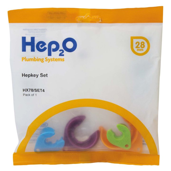 Hep2O HepKey 10-28mm Demounting 4 Piece Tool Set 