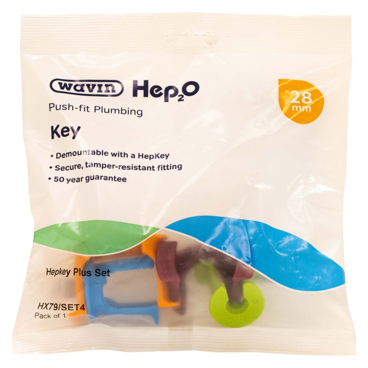 Hep2O HepKey Plus 10-28mm Demounting 4 Piece Tool Set