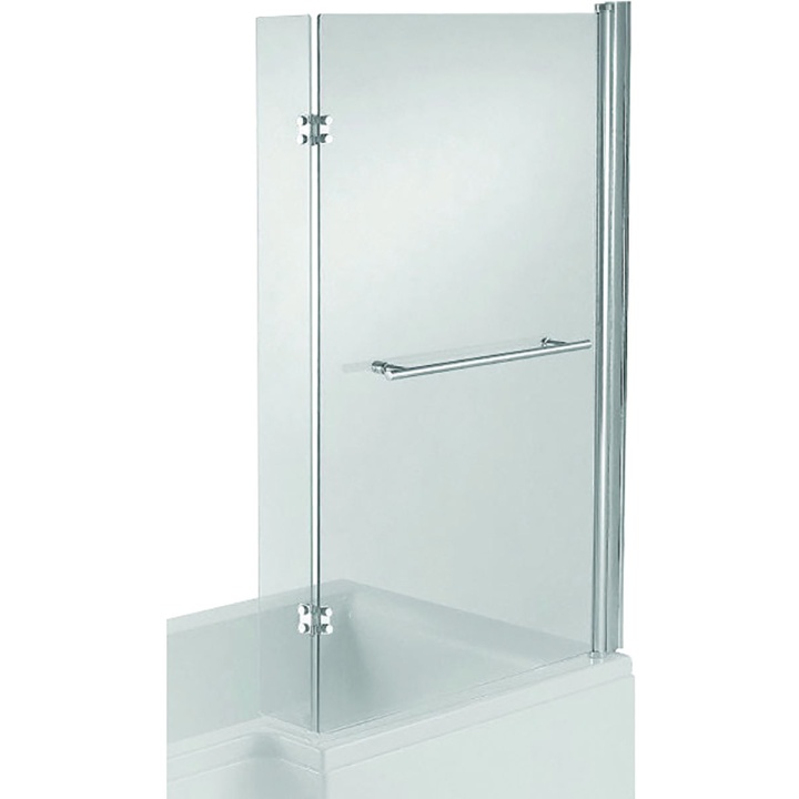 Blok Glass Shower Screen for L Shaped Shower Bath | Selco
