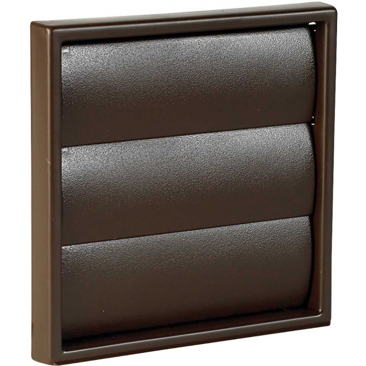 Manrose 100mm Brown Gravity Shutter Dual Duct Fitting