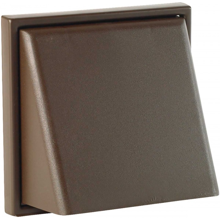Manrose 100mm Brown Cowled Outlet Dual Duct Fitting