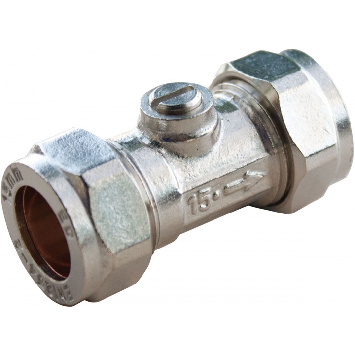 Chrome Isolator Valve 15mm